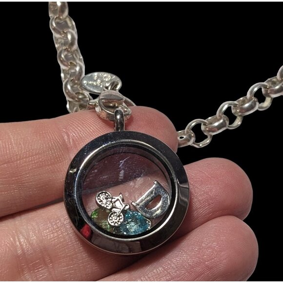 Origami Owl Silver Floating Locket Necklace - Picture 2 of 9